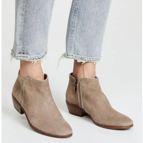 Sam Edelman Petty Suede Taupe Chelsea Boot Ankle Bootie